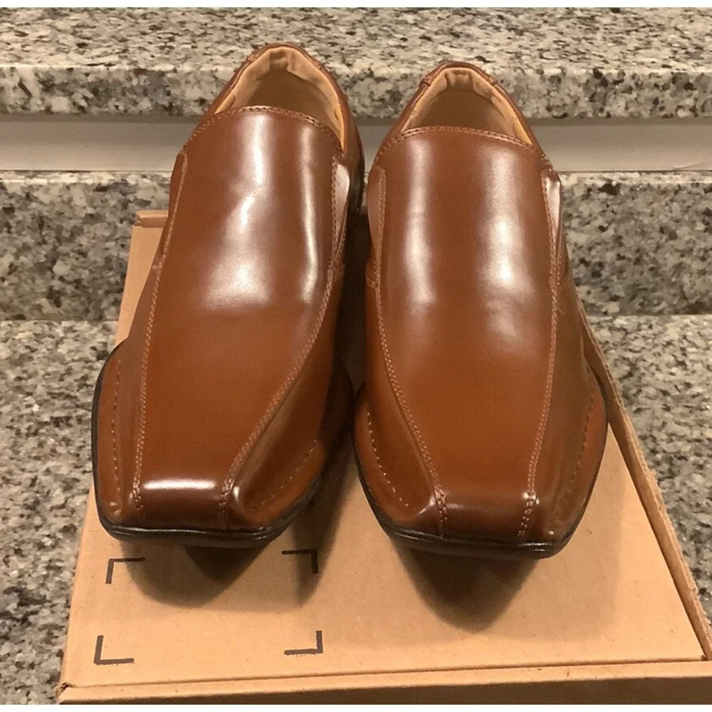 Bruno MARC Men's Classic Square Toe Loafers Oxford Formal Slip On Dress Shoes